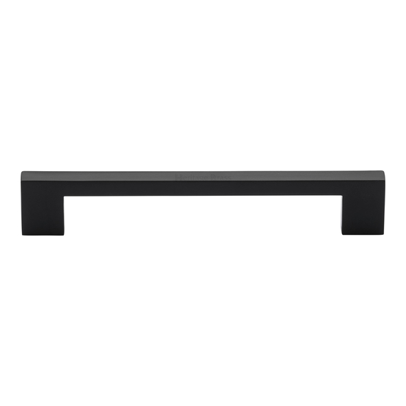 C0337 160-BKMT • 160 x 180 x 30mm • Matt Black • Heritage Brass Metro Cabinet Pull Handle